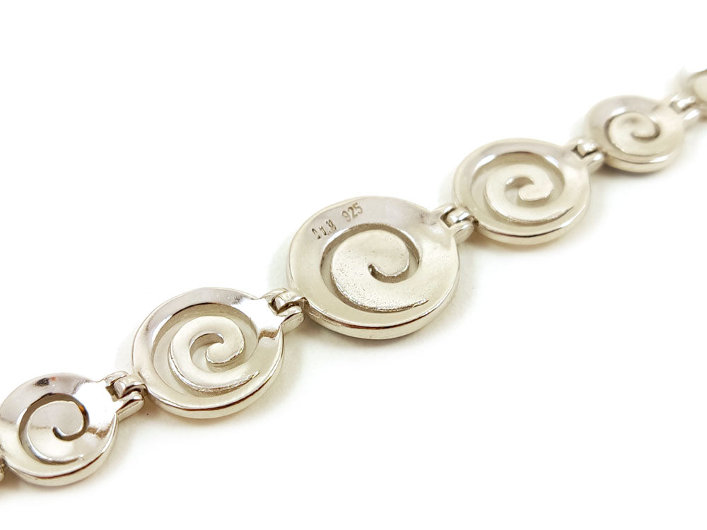 Handcrafted Excellence: Made In Greece Sterling Silver Bracelet