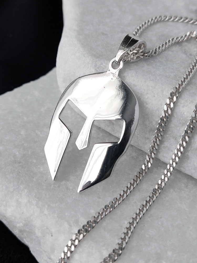 Spartan warrior necklace with chain option