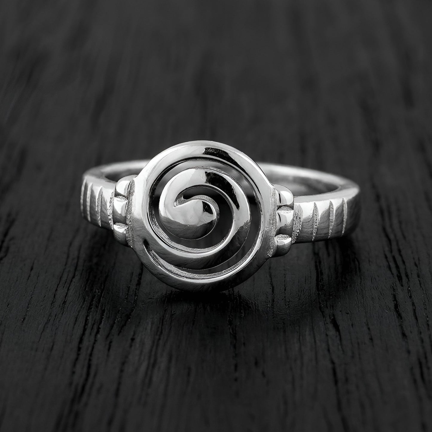Greek Circle of Life 925 sterling silver ring