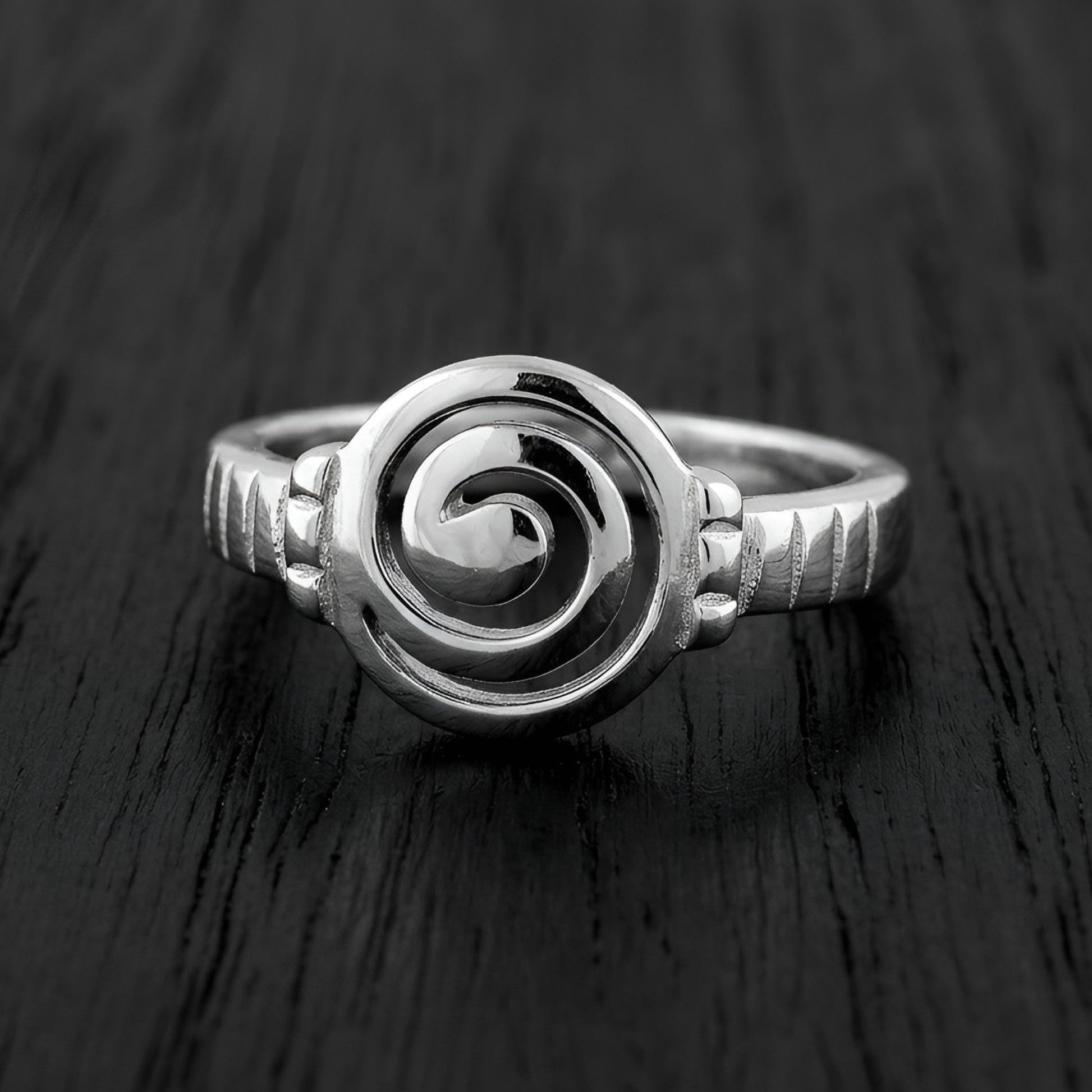 Greek Circle of Life 925 sterling silver ring