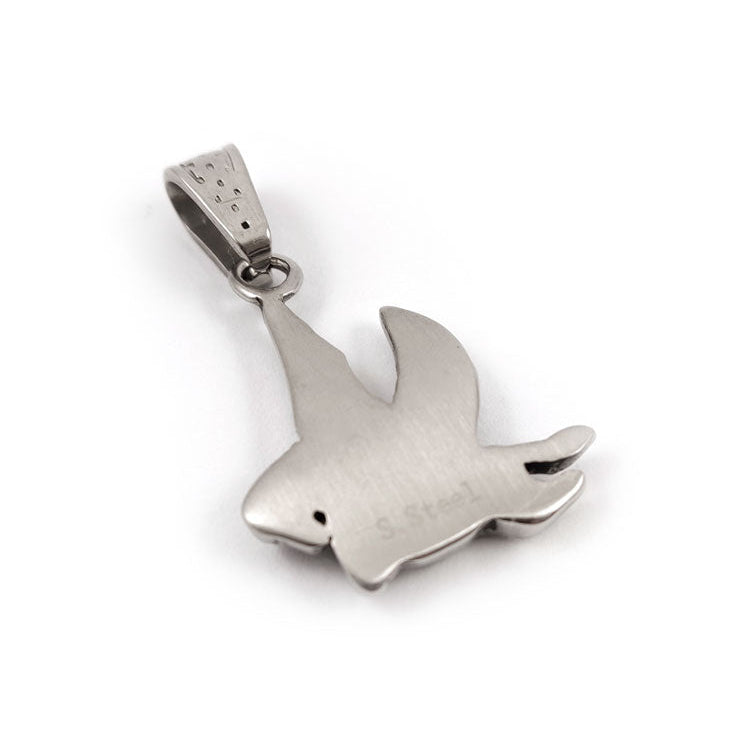 Pegasus flying horse pendant front view