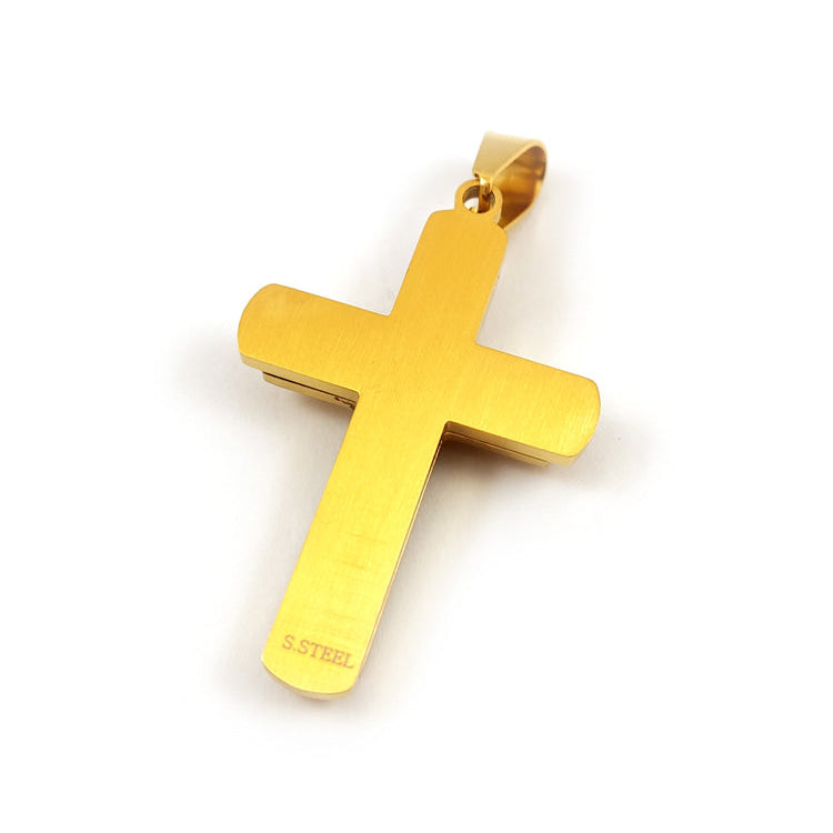 Hallmarked stamp on Greek cross pendant