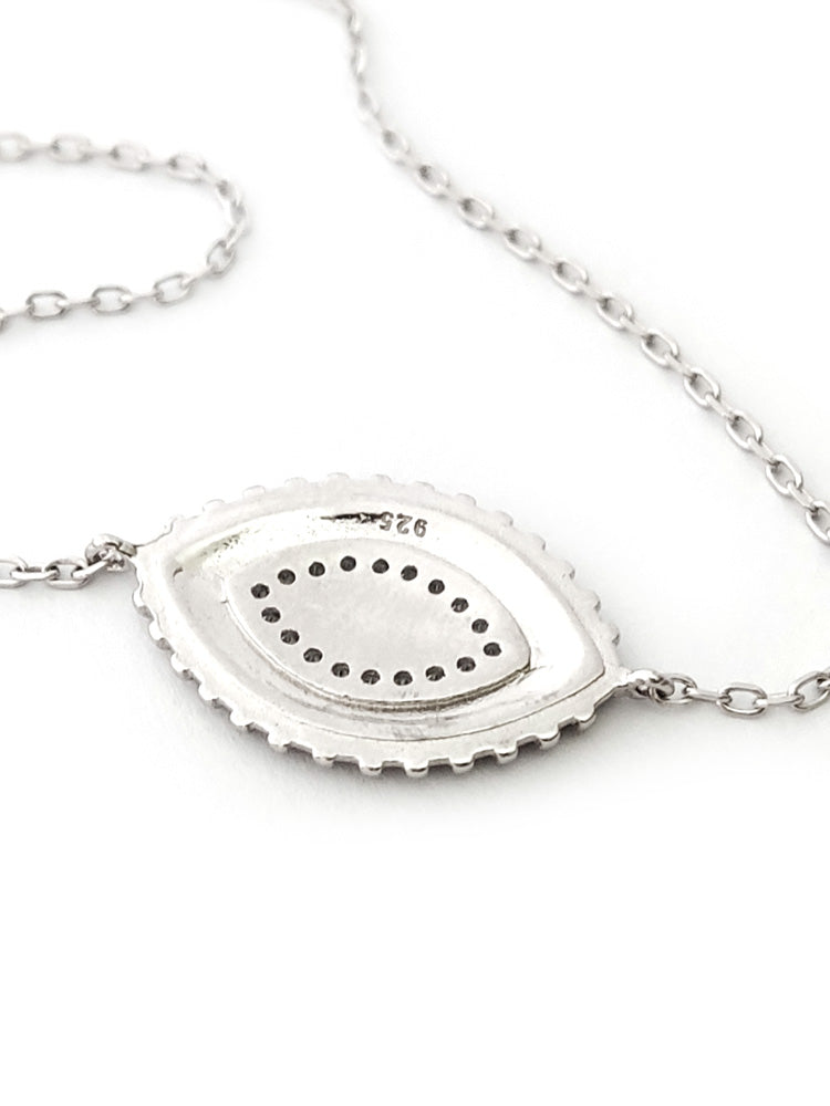 Elegant women’s silver evil eye bracelet with hallmark 925 and gift-ready design

