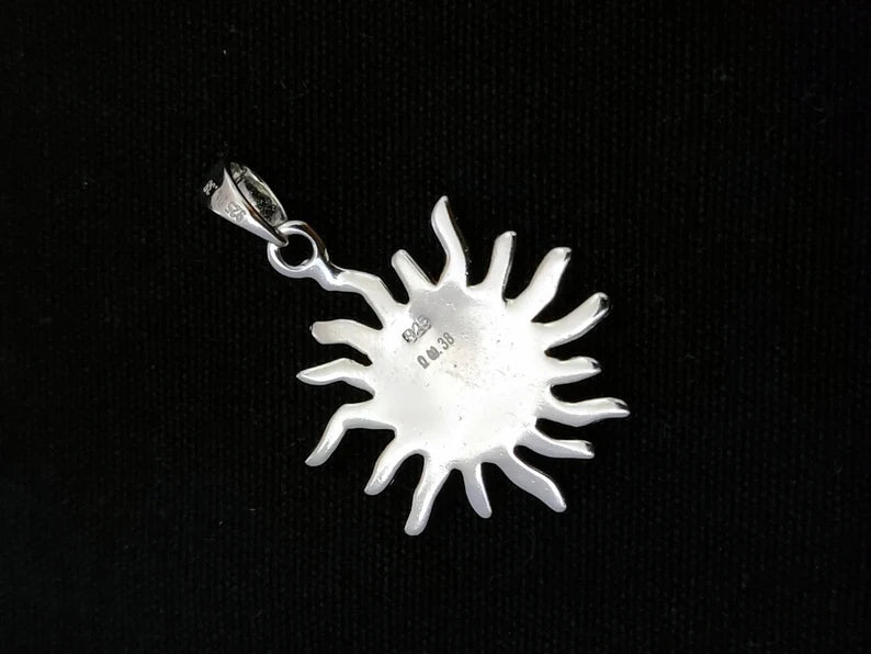 Hudhud - Women's 925 Sterling Silver Sun Necklace