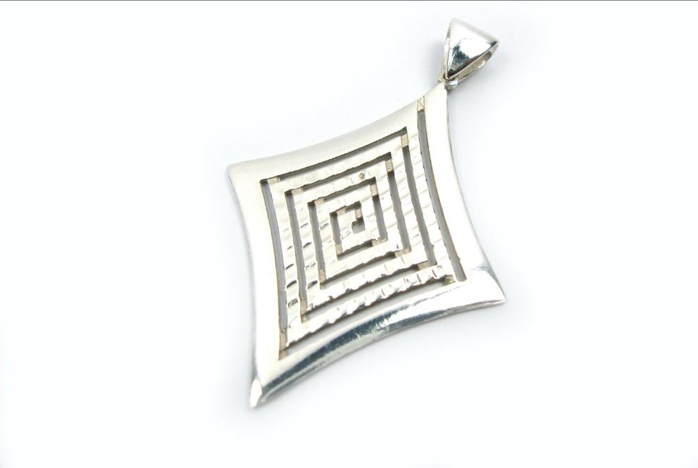 Greek Silver Modern Pendant