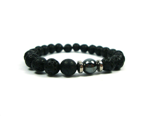 Greek Lava bracelet on white background