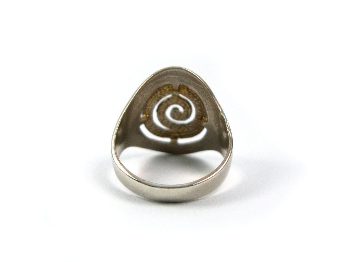 Griechischer Ring aus Sterlingsilber 925, altgriechischer Ewigkeitsspiralschlüssel, runder Ring 20 mm, греческое кольцо, griechischer Ring, griechischer Schmuck