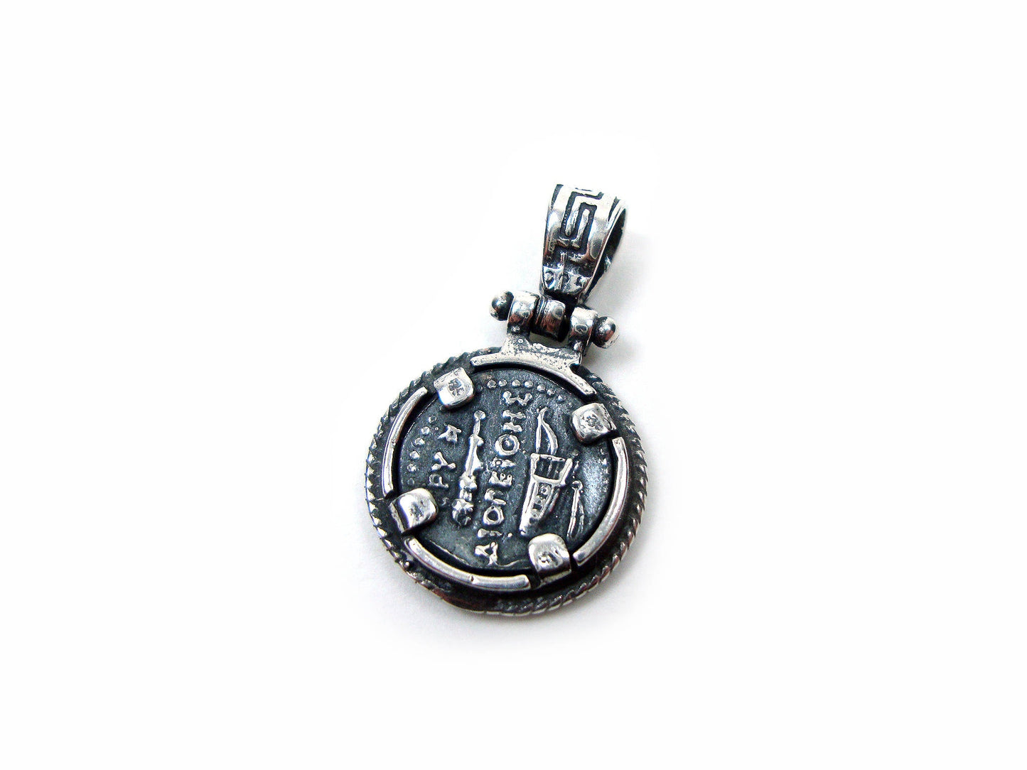 Alexander The Great Silver Pendant 17mm