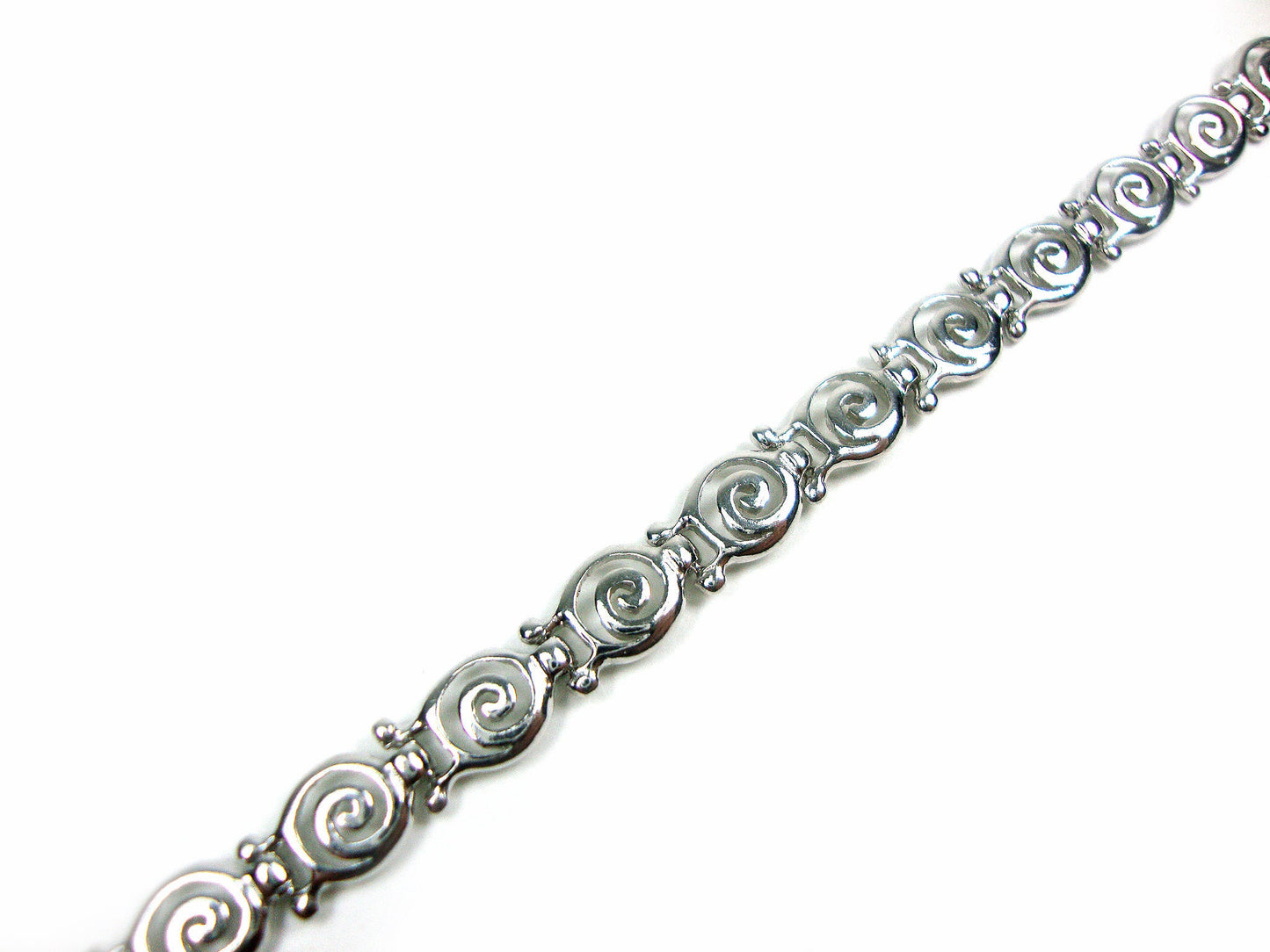 Sterling Silver 925 Greek Spiral Fine Bracelet 16-22cm Circle Of Life Infinity Key, Griechische Spiral Armband, Greek Jewelry, Greek Bracelet