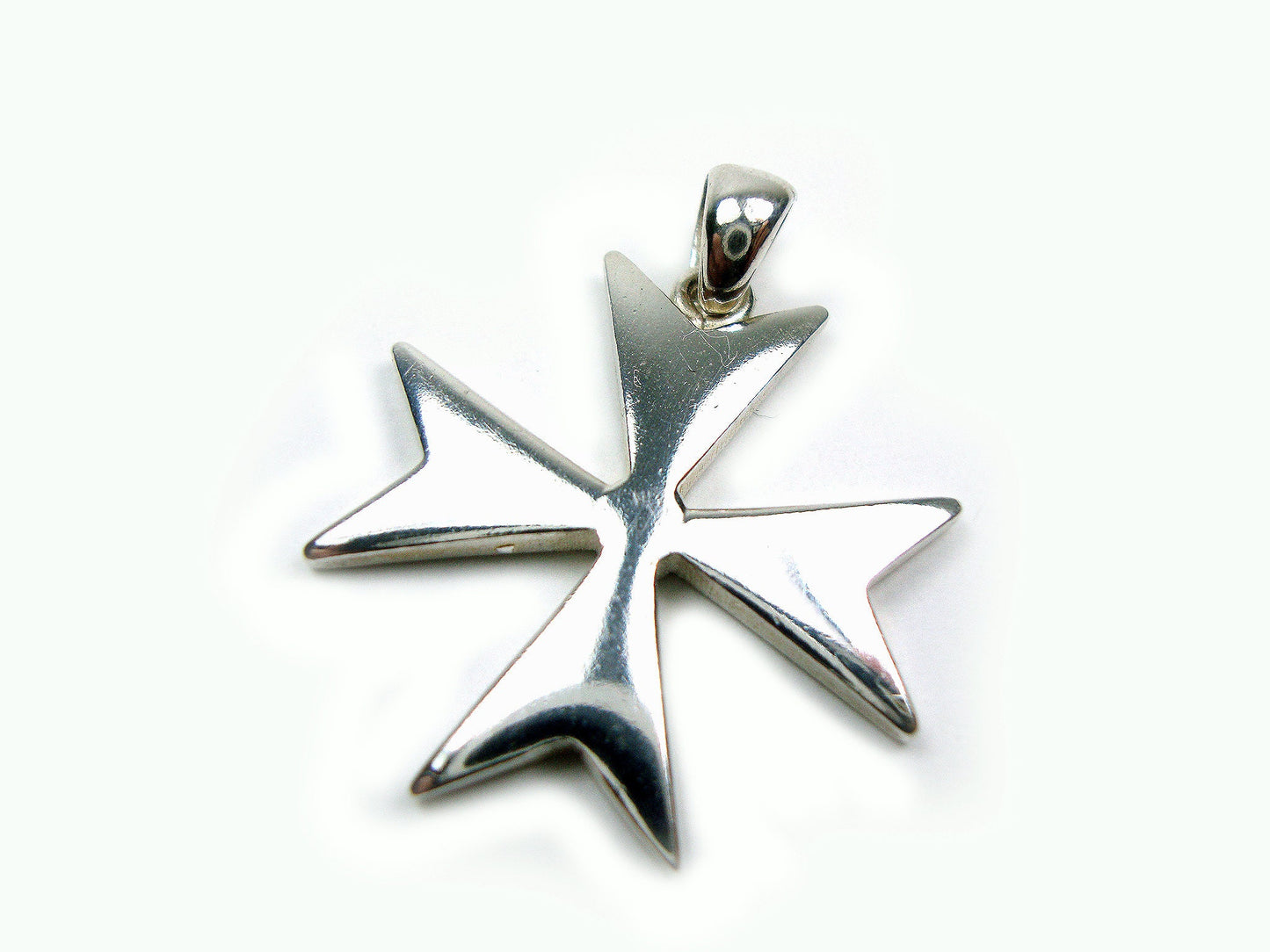 Sterling Silber 925 Malteser Ritter Kleines Kreuz 25 x 25 mm , Silber Malteserkreuz