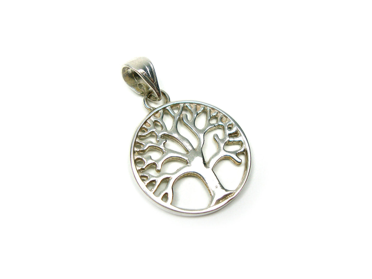 Sterling Silver 925 Greek Pendant , Tree Of Life 19mm , Greek Jewelry , греческая кулон , Griechischer Anhänger