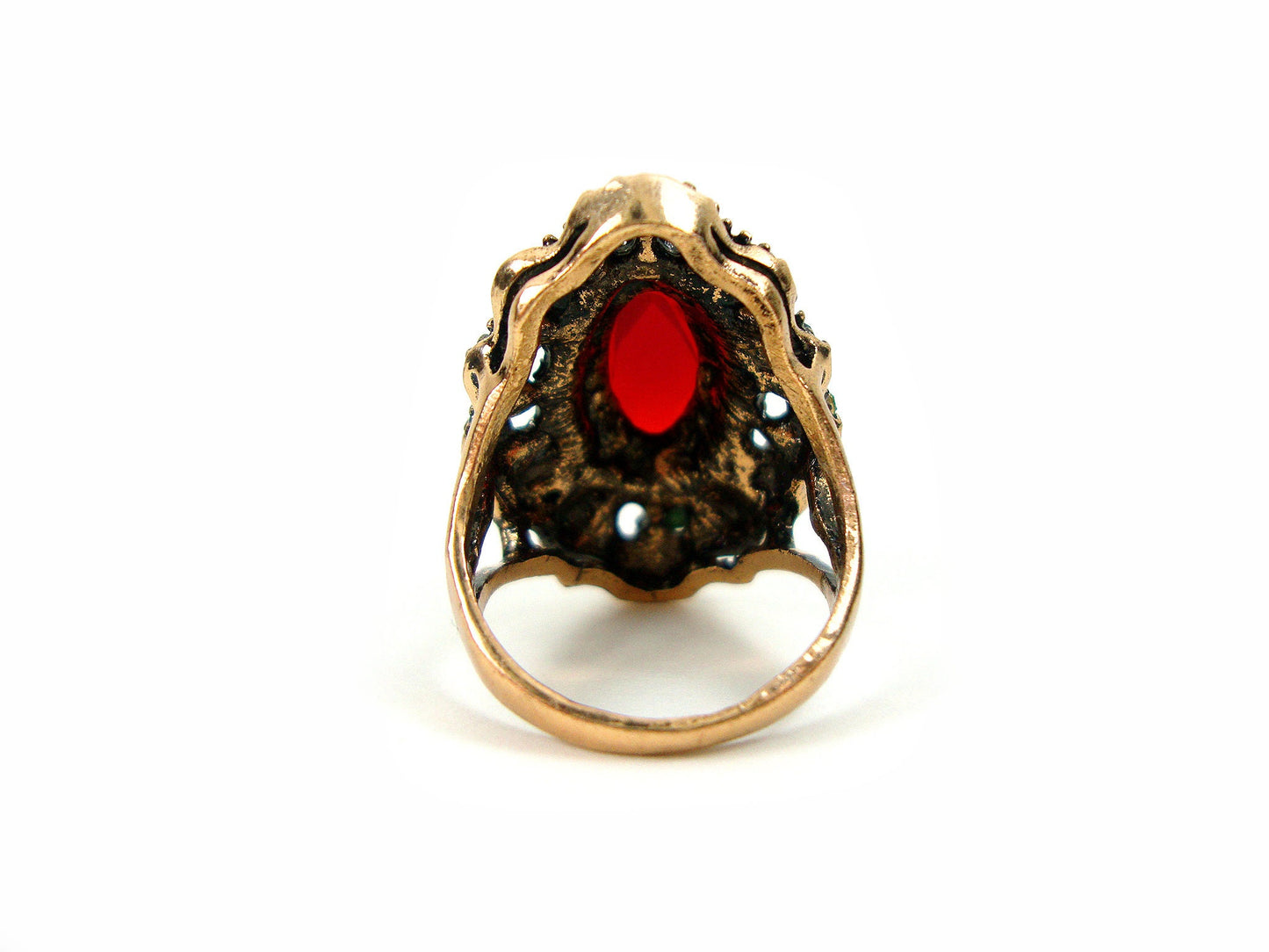 Byzantinischer mehrfarbiger Kristallstein-moderner griechischer Marquise-Ring, ethnischer Ring, türkischer Vintage-Ring, traditioneller Schmuck