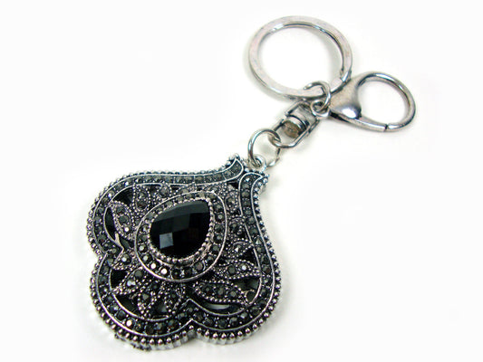 Porte-clés de feuille de pierres de cristal antiques grecques modernes, porte-clés antique vintage ethnique, bijoux traditionnels turcs vintage, art vintage
