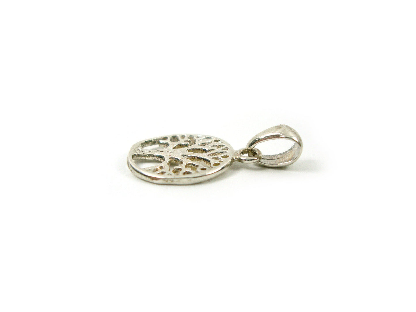 Sterling Silver 925 Greek Pendant , Tree Of Life 14mm , Greek Jewelry , греческая кулон , Griechischer Anhänger