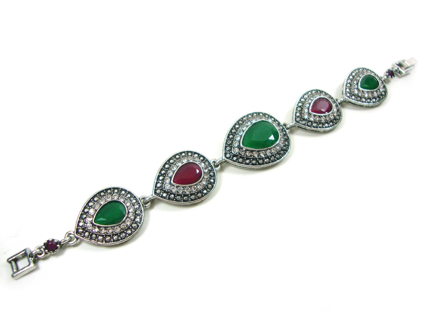 Turkish Jewelry Bracelet MultiColor Drops Crystals Modern Fashion Bracelet, Ethnic Antique Bracelet, Turkish Bracelet Traditional Jewelry