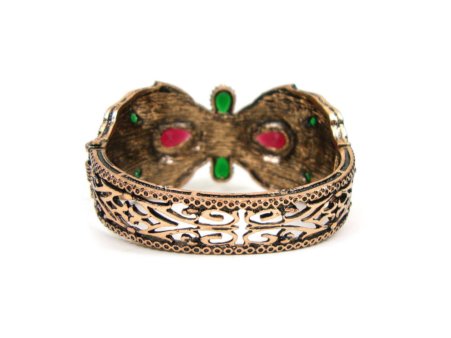 Byzantinischer Armreif Kristallsteine, byzantinisches farbiges Armband, türkisches Armband, türkischer Schmuck, traditionelles, antikes Armband