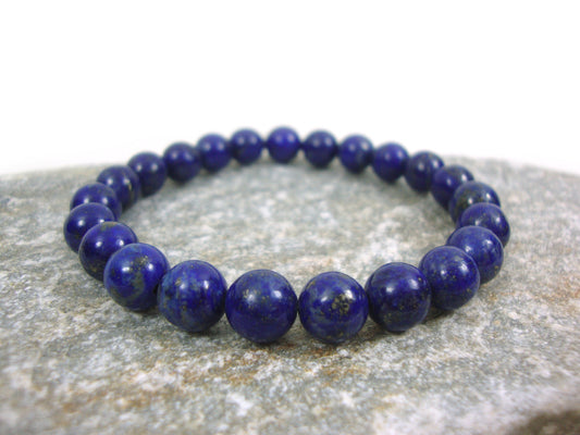 Lapis Bracelet, Lapis Lazuli Bracelet, Lapis Lazuli A' Natural Stones Bracelet, Natural Lapis Bracelet, Lapis Lazuli Jewelry, Lapis Stones