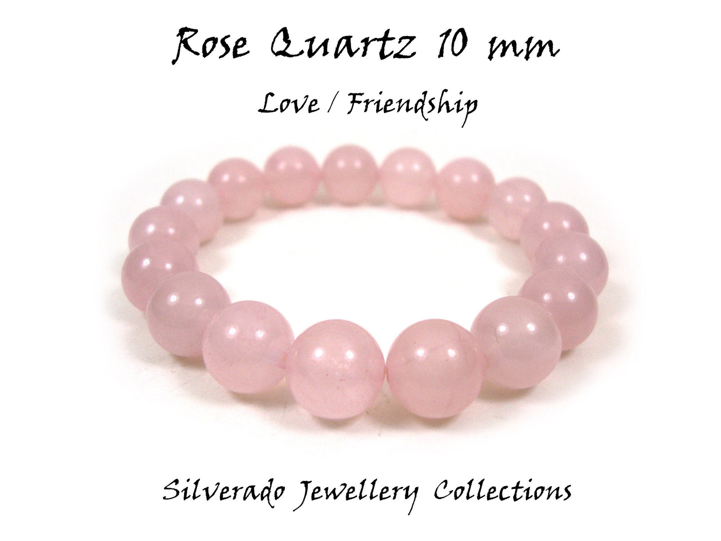 Pierres naturelles de Quartz Rose 10mm Bracelet de compassion d'amour grec d'amour, pierres de lave de couleur argentée, bracelet de lave, bracelet de lave de femmes d'hommes