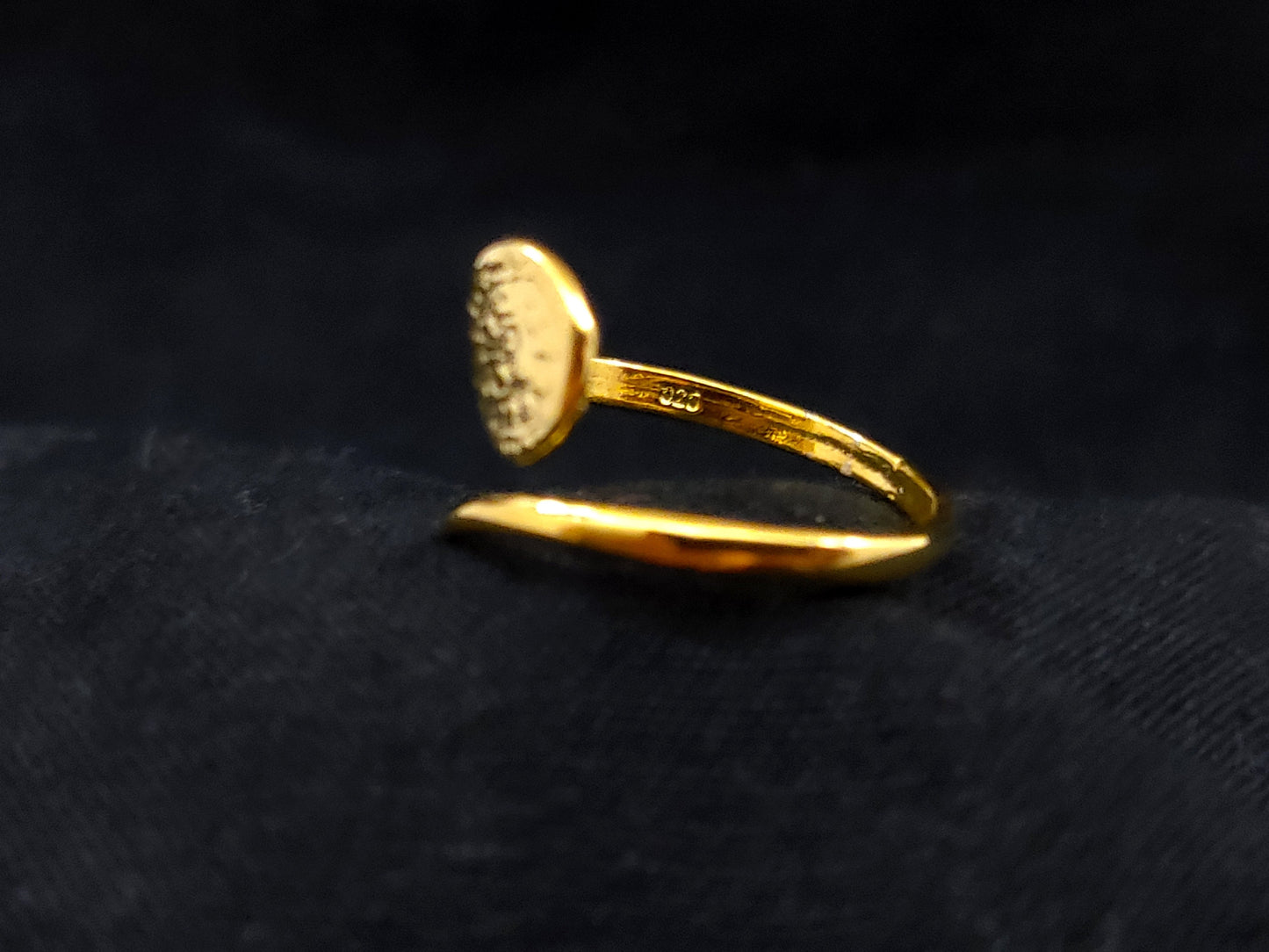Sterling Silber 925 Diskus von Phaistos 8mm griechisch minoisch vergoldet verstellbarer Ring, Griechischer Silber Ohrringe, vergoldeter griechischer Ring, Kreta