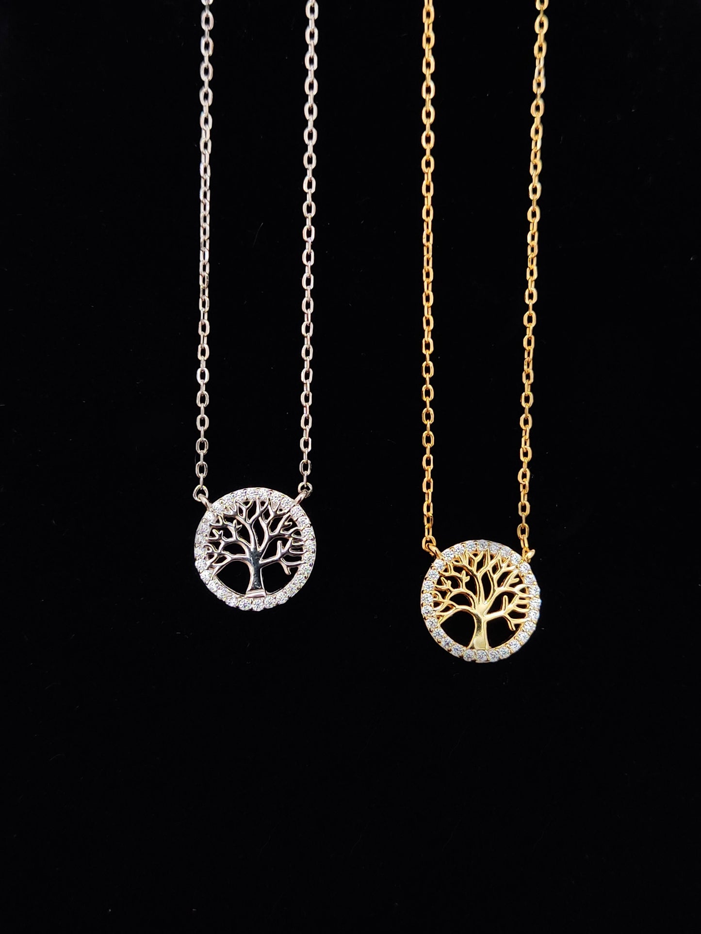 Collier pendentif petit arbre de vie en argent sterling 925 argent-or-or rose, pendentif arbre de vie 12 mm, bijoux de collier minimalistes