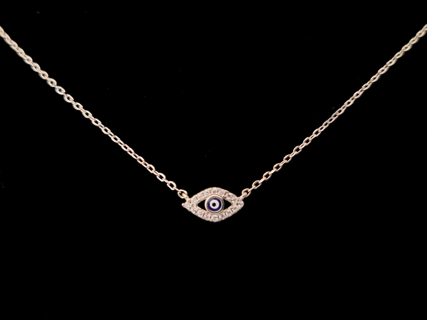 Evil Eye Silver Fine Necklace