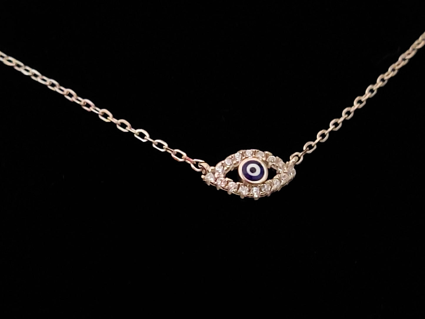 Evil Eye Silver Fine Necklace
