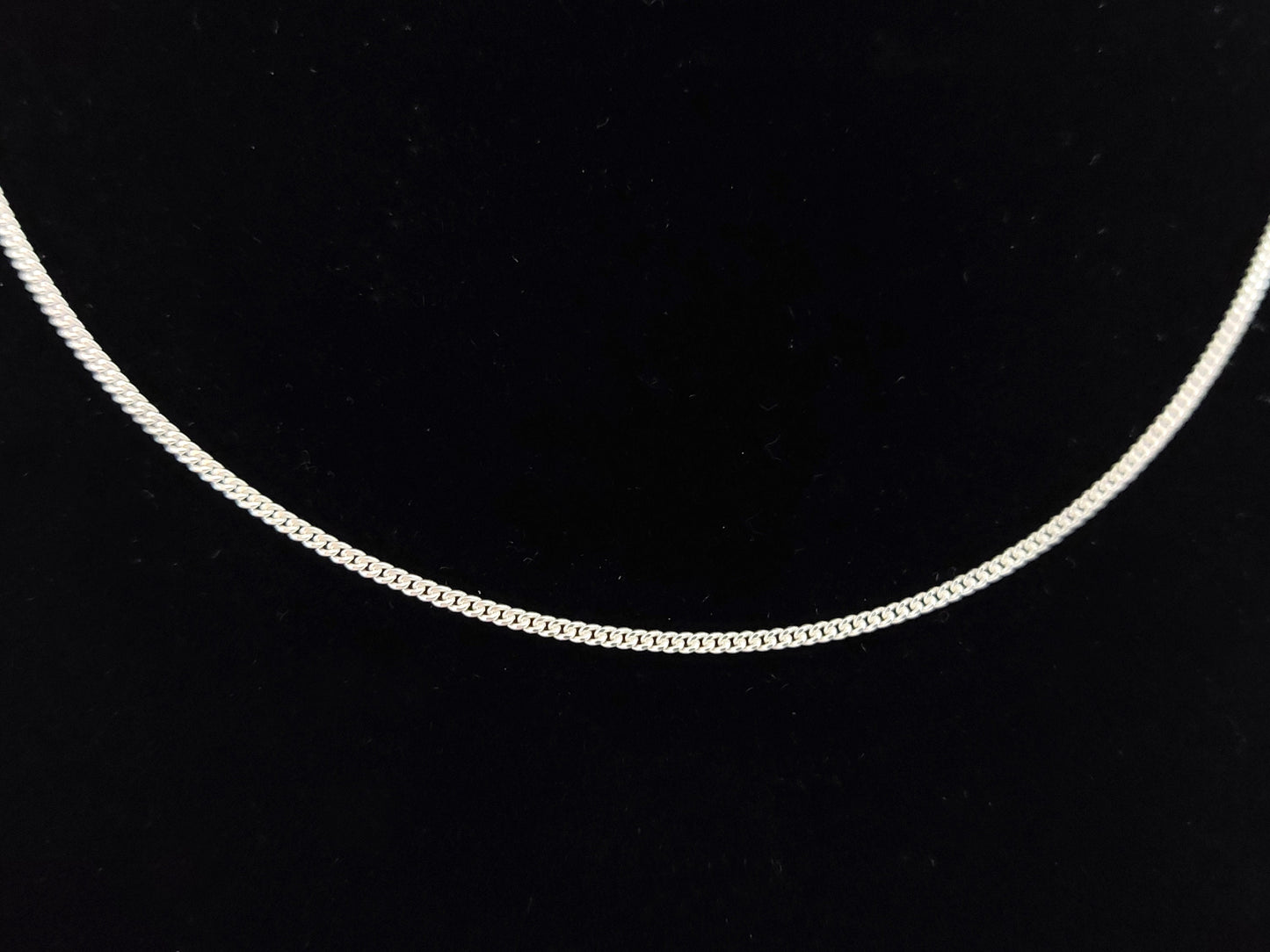 Sterling Silver 925 Gourmet Flat 1.5mm Fine Modern Men Women Greek Curb Chain, Silbet Kette, Mens Womens Silver Curb Chain, Modern Chain