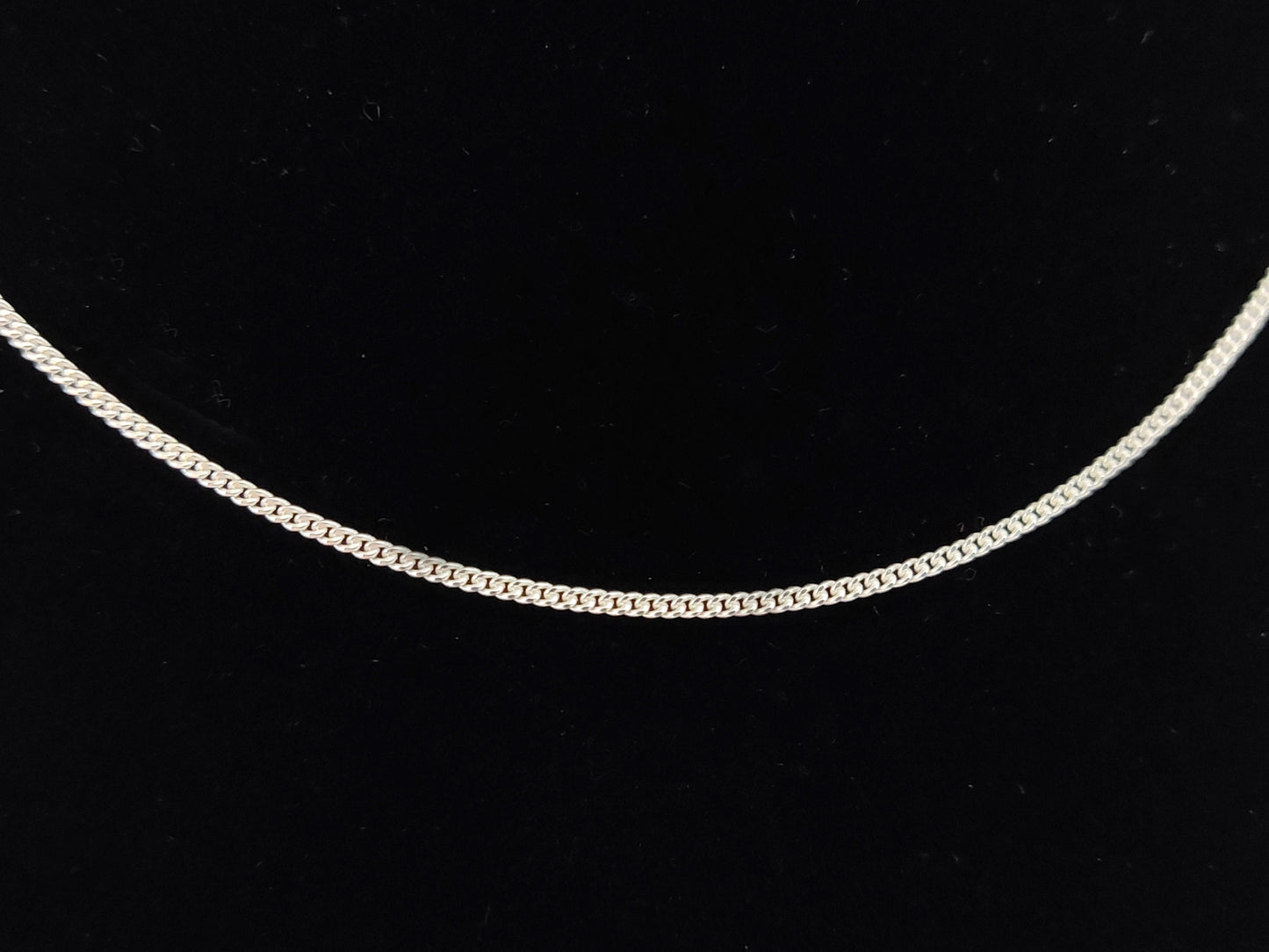 Sterling Silver 925 Gourmet Flat 1.5mm Fine Modern Men Women Greek Curb Chain, Silbet Kette, Mens Womens Silver Curb Chain, Modern Chain