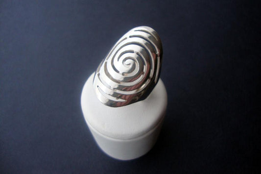 Greek Spiral Ring Long 30mm