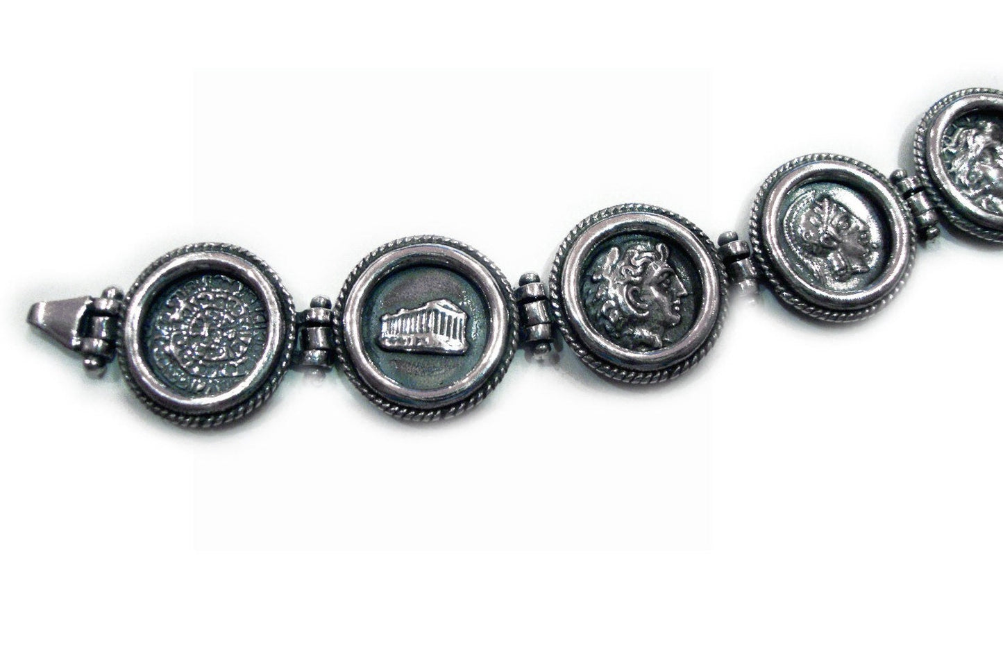 Greek Coin Gods Phaistos Bracelet